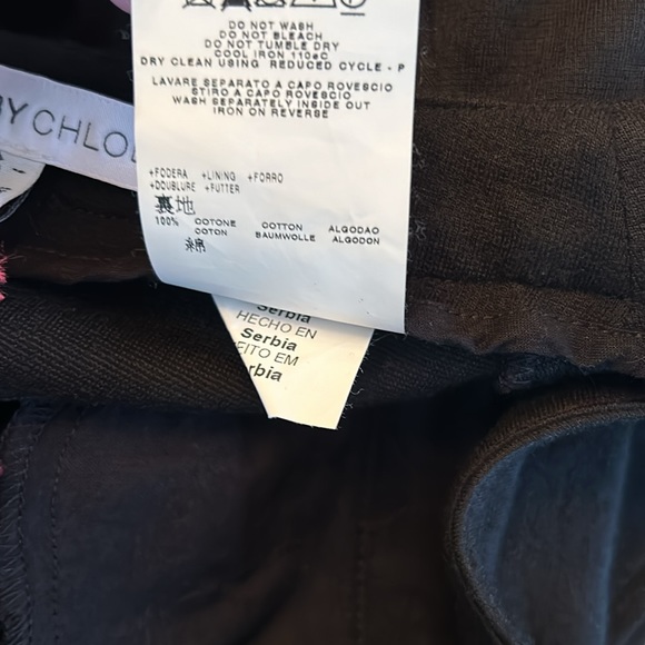 NEW Authentic See By Chloé Zippered Scalloped Black Flare Mini Skirt A-Line - Picture 10 of 10